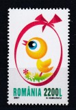 ROMANIA 2001 LP 1546 SFINTELE PASTI MNH, Nestampilat