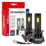 Becuri auto LED H3 AMiO F25 PRO BLACK Edition FULL CANBUS 68W 12/24V 7646 lm 6000K pentru faruri auto, omologare E9 ECE R10