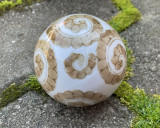 SFERA din portelan, decoruri florale, diametru 6 cm, Decorative