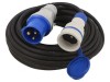 Prelungitor alimentare negru 10m 16A, KEL