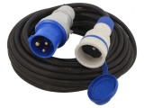 Prelungitor alimentare negru 10m 16A, KEL
