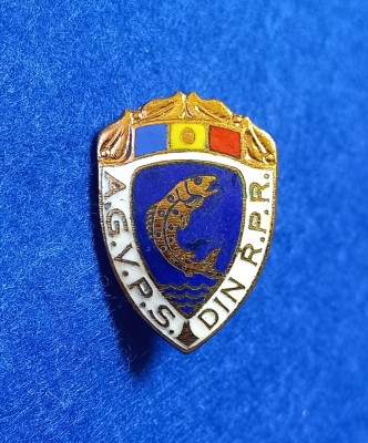 Insigna AGVPS-Asociatia Generala a Vanatorilor si Pescarilor Sportivi ROMANIA foto