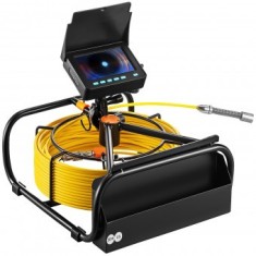 Camera inspectie endoscop, Profesional, Monitor color 4.3&rdquo;, Lungime 30 m, IP68, 6 x Led, 3x Zoom, Timp de lucru baterie 6-8 h