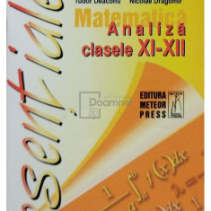 Doru Savulescu - Matematica - Analiza, clasele XI-XII (editia 2008)