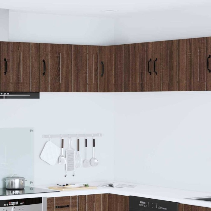 vidaXL Dulap suspendat de bucătărie Stejar &icirc;nchis 57 x 57 x 40 cm 884962