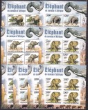 Burundi 2011 fauna elefanti 8 blocuri MNH, Nestampilat