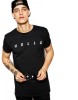 Tricou negru barbati - HELLO - S, THEICONIC