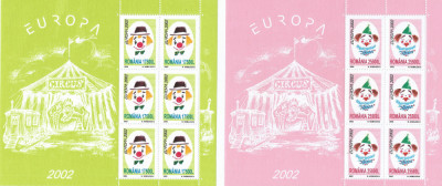 Romania, LP 1584a/2002, Europa 2002 - Circul, bloc de 6 marci, MNH foto