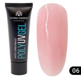 Cumpara ieftin Polygel Unghii Constructie Global Fashion 30g Roz #06: Extensie, Reparare &amp; Intarire. Durabil, Flexibil, Aderenta Excelenta. Ușor de Modelat