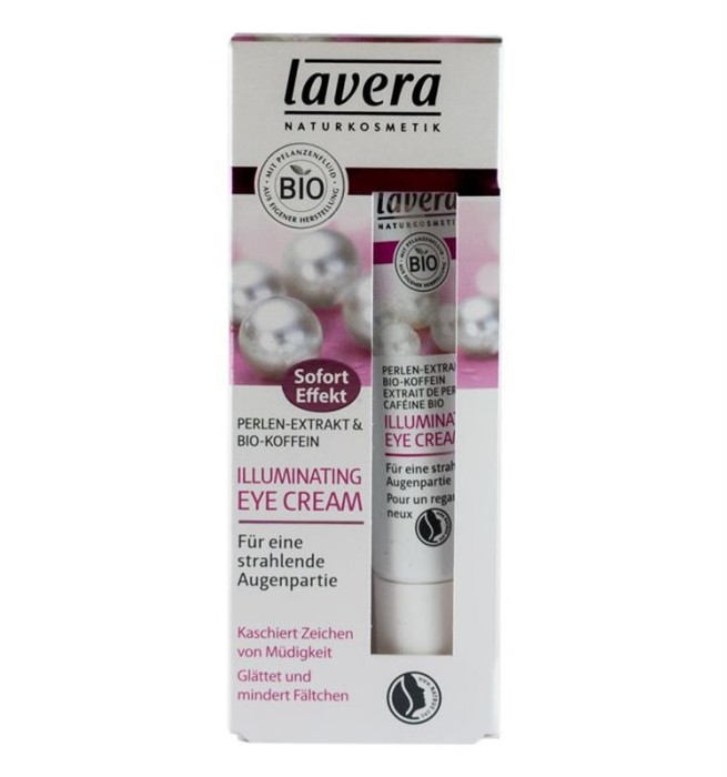 Crema de Ochi Bio Iluminatoare Antirid si Anticearcan Lavera 15ml