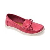 Mocasini APROPO fucsia, 45463, din piele naturala
