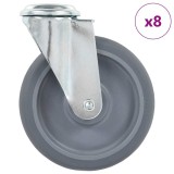 Cumpara ieftin Roti pivotante cu gaura pentru surub, 8 buc., 125 mm