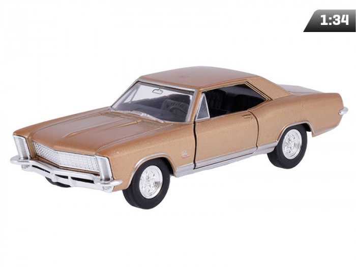 Model 1:34, 1965 Buick Riviera Gran Sport, Auriu A00875BRZL