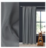 Perdea Decorativa cu Banda Gri Oxford 135x260cm