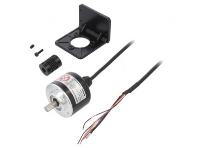 Encoder incremental 12-24VDC 360imp/rotație IP50 ax 8mm foto