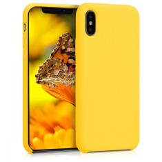 Husa pentru Apple iPhone X / iPhone XS, Silicon, Galben, 42495.165 foto