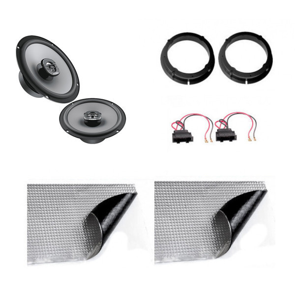 KIT AUDIO VW, SEAT, DIFUZOARE HERTZ UNO X 165, INELE, ADAPTOR CABLU BOXE,