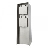 Priza pentru exterior myGarden Rock, cu pin de impamantare, IP44, 2x module
