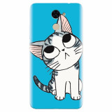 Husa silicon pentru Huawei Y7 Prime 2017, Cat Lovely Cartoon