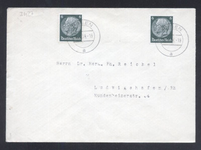 Germany REICH 1939 Postal History Rare Cover Rosen D.666 foto