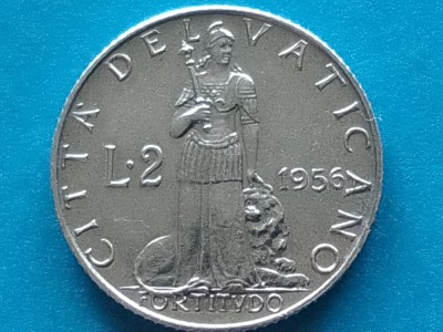 VATICAN-2 LIRE 1956 foto
