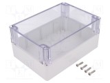 Carcasă universală GAINTA policarbonat IP65 121x171x80 mm gri deschis
