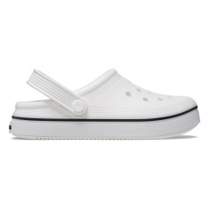 Saboți Crocs Crocband Off Court Clog Kids Alb - White