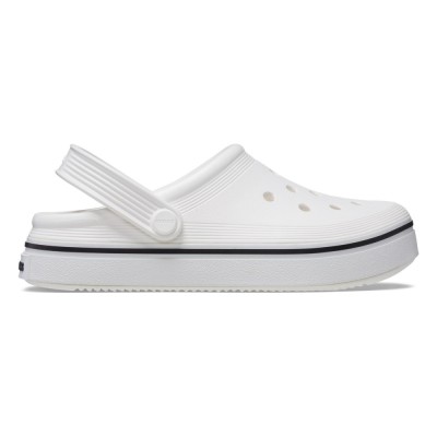 Saboți Crocs Crocband Off Court Clog Kids Alb - White foto