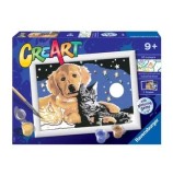 Cumpara ieftin Kit pictura pe numere Ravensburger - Catel si pisica