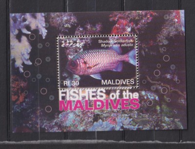 MALDIVES MI. BLOCK 604 MNH foto