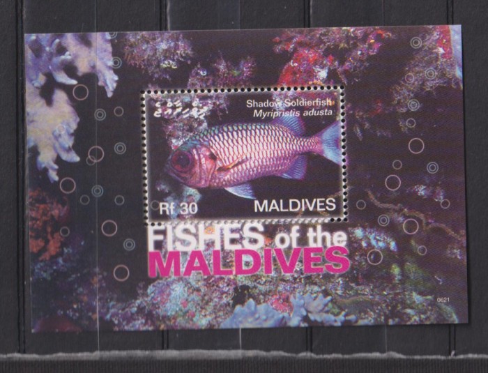 MALDIVES MI. BLOCK 604 MNH