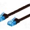 Cablu patch cord, Cat 6a, lungime 2m, U/UTP, Goobay - 96326