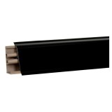 Plinta PVC pentru blat bucatarie, Profiline PP381, negru, 38 mm, 3 m
