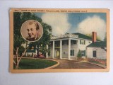 Carte postala veche anii 60, casa lui Bing Crosby, Hollywood, circulata