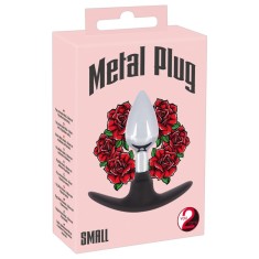 Dop metalic cu maner din silicon Metal Plug (8,9 cm)
