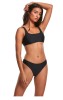 Costum baie dama 2 piese Urban Classics negru, slip brazilian, marimea L