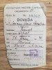 1945, Adeverință Student Fizică-Chimie, Prefectură Poliția Capitalei, București