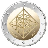 Letonia 2 Euro 2024 Puzuris UNC - Traditii Baltice, Tiraj Limitat 400.000