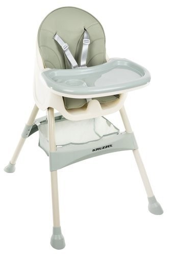 Scaun de masa multifunctional KRUZZEL 3in1 cu centuri de sustinere in 5 puncte Verde