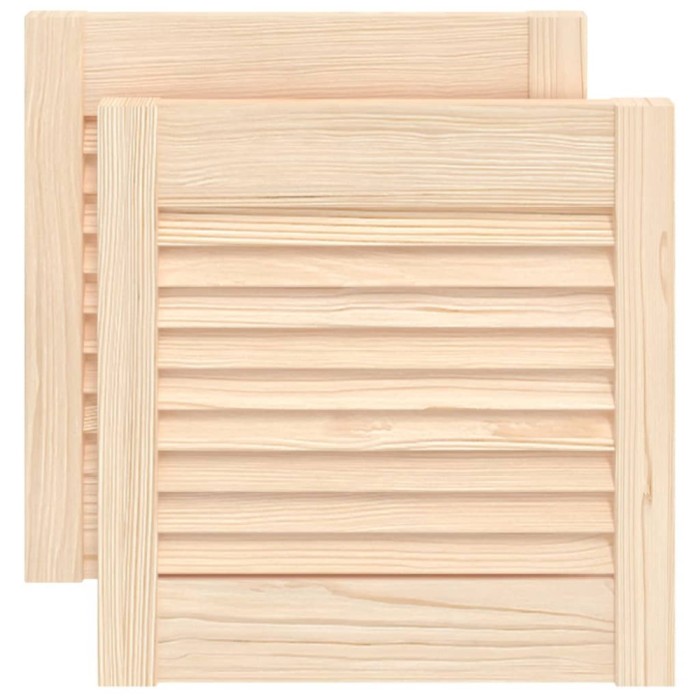 Usi de dulap design lambriu 2 buc. 39,5x39,4 cm lemn masiv pin