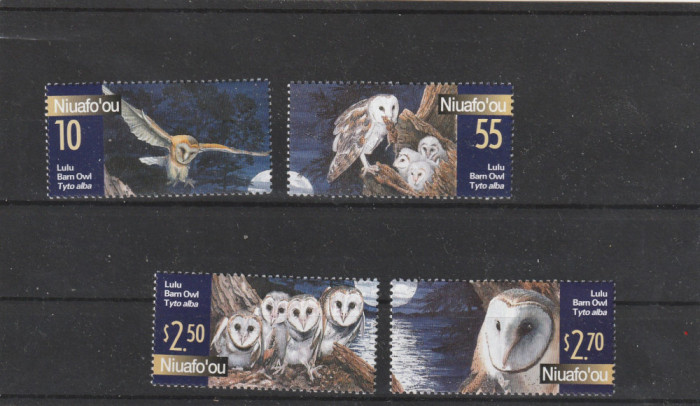 Gibraltar 2020-Fauna,Pasari,Bufnite,Serie 7 val.,bloc 2 val.,Mi.1975-1981,Bl.143