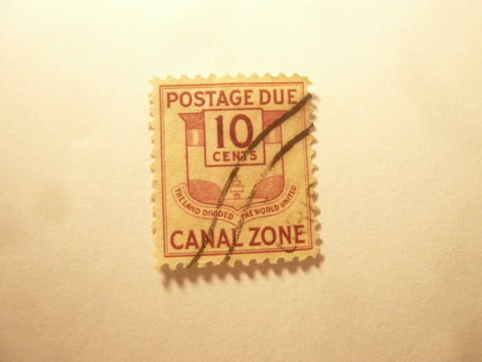 Timbru Canal Zone (Panama) 1932 - Emblema , 10c stampilat
