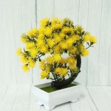 Cumpara ieftin Bonsai decorativ artificial in ghiveci, Galben, 20 cm