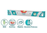 Nivela cu bula Total Industrial - 60cm - precizie 0.5mm