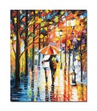 Cumpara ieftin Tablou indragostiti pictat manual, Impreuna pentru totdeauna, stilizat 60x50cm ulei pe panza, superb