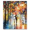Tablou indragostiti pictat manual, Impreuna pentru totdeauna, stilizat 60x50cm ulei pe panza, superb