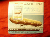 Bloc Barbuda 1983 - 200 Ani de la Primul Zbor , Zepelin, Nestampilat