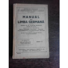 MANUAL DE LIMBA GERMANA PENTRU PRIMUL AN AL LICEEELOR TEORETICE - DEMETRU MICHAIL