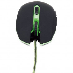 Mouse gaming Gembird MUSG-001-G 2400dpi Negru Verde foto