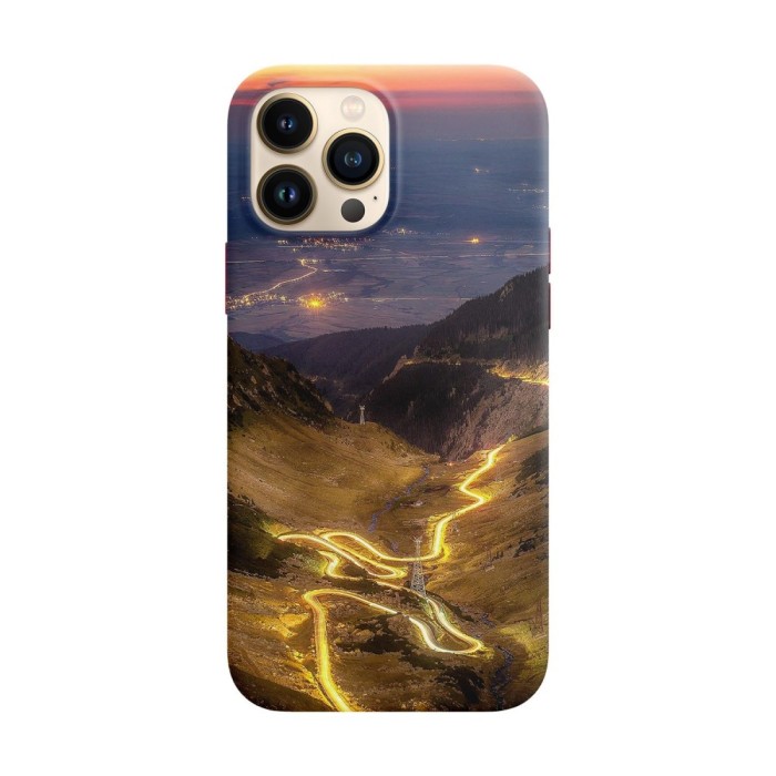 Husa compatibila cu Apple iPhone 12 Pro Max model Transfagarasan Sundown,Silicon, Tpu, Viceversa